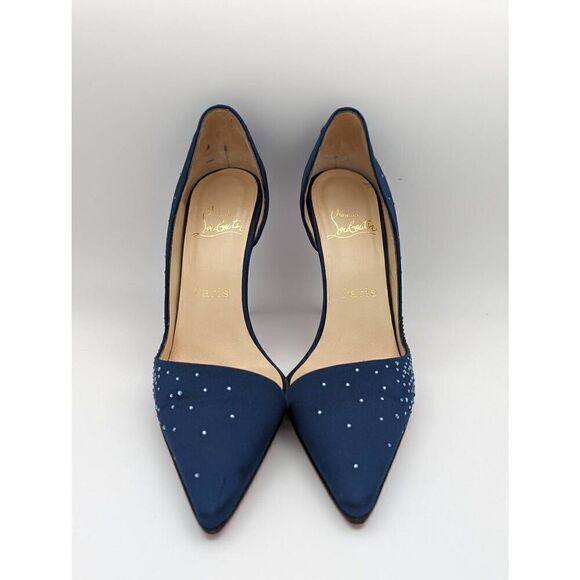 Christian Louboutin Helmoon d'Orsay satin pumps size EU 39 - Picture 3 of 10
